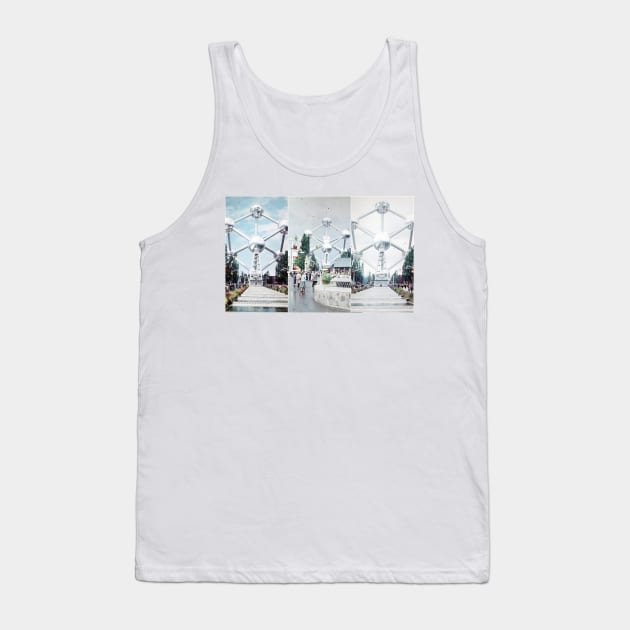 Brussels Atomium Photo Collage Tank Top by Christine aka stine1